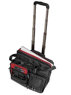 Ativa Mobil-IT Ultimate Rolling Briefcase, 12.75"H x 16.75"W x 8.25"D, Black